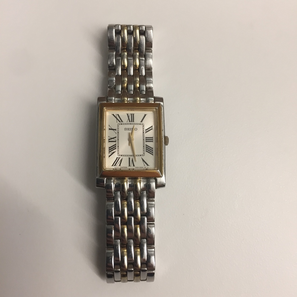 Seiko Ladies Women's Rectangle Roman Numeral Watch
